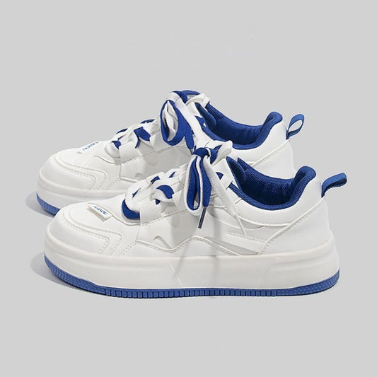 blue fashionable breathable sneakers